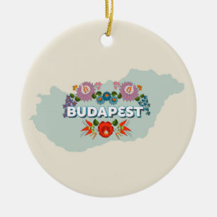 Ornamento De Cerâmica Budapest, Hungria Ornament