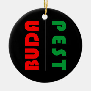 Ornamento De Cerâmica Budapest minimalist - circle - 01