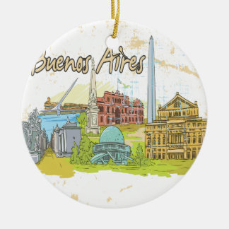Ornamento De Cerâmica Buenos Aires