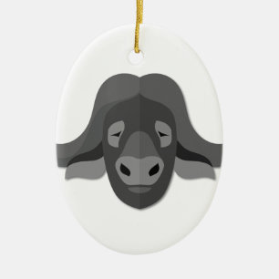 Ornamento De Cerâmica Búfalo de água dos desenhos animados