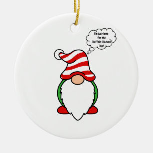 Ornamento De Cerâmica Buffalo Chicken Dip Christmas Gnomo