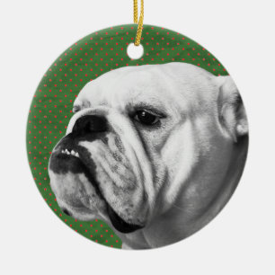 Ornamento De Cerâmica Buldogue inglês