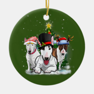 Ornamento De Cerâmica Bull Terriers