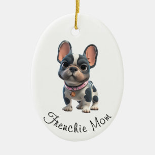 Ornamento De Cerâmica Bulldog Francês