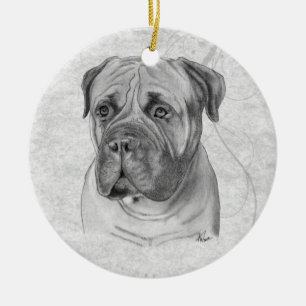 Ornamento De Cerâmica Bullmastiff