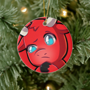 Ornamento De Cerâmica Bullpew-Sus