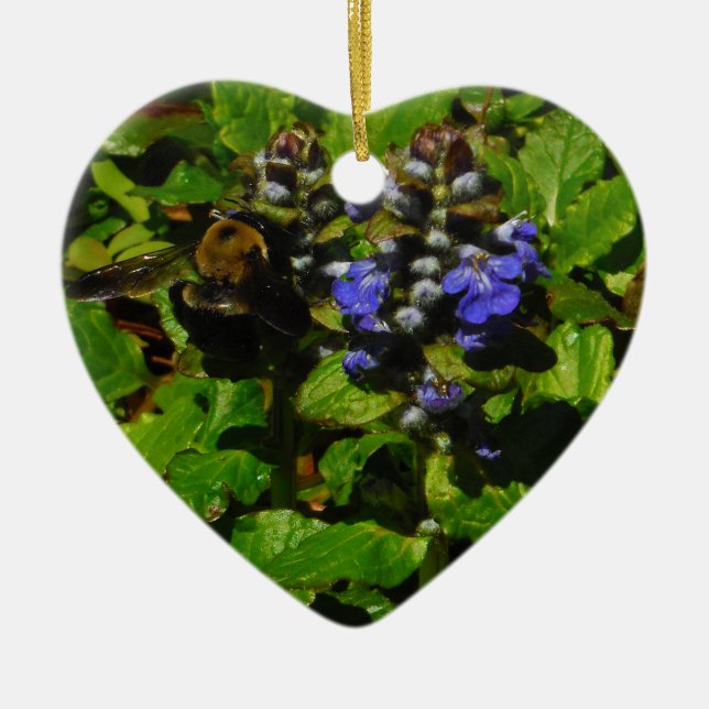Ornamento De Cerâmica Bumble e Bumble Bee (Frente)