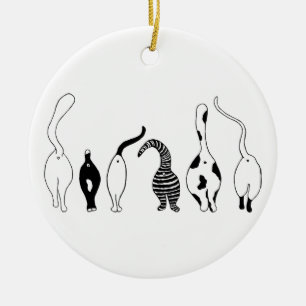 Ornamento De Cerâmica Bumbuns de gatos