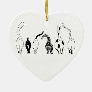 Ornamento De Cerâmica Bumbuns de gatos