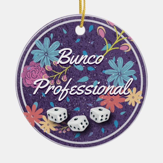 Ornamento De Cerâmica Bunco Professional (Frente)