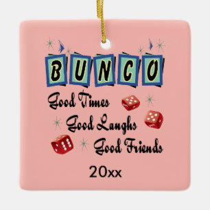 Ornamento De Cerâmica Bunco Retroativo