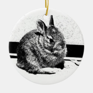 Ornamento De Cerâmica Bunny Ornament