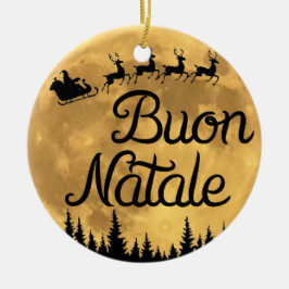 Ornamento De Cerâmica Buon Natale Ornament