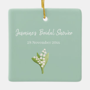 Ornamento De Cerâmica Buquê de Lírio do Vale Chuveiro de Noiva 