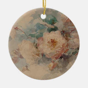 Ornamento De Cerâmica Buquê de Rosas - Franz Bischoff