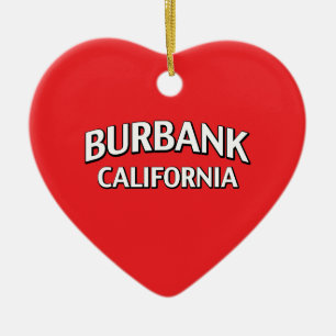 Ornamento De Cerâmica Burbank Califórnia