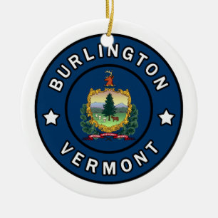 Ornamento De Cerâmica Burlington Vermont