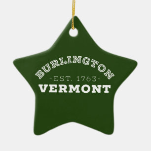 Ornamento De Cerâmica Burlington Vermont