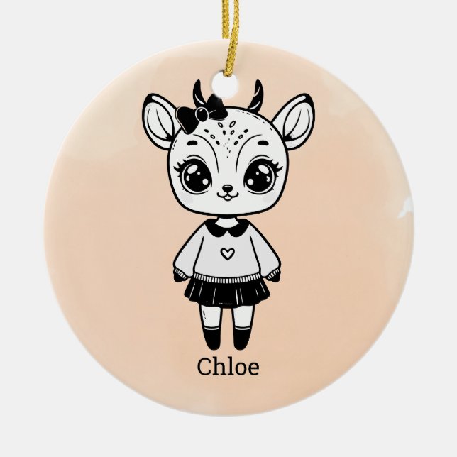 Ornamento De Cerâmica Burp Cloth (Frente)