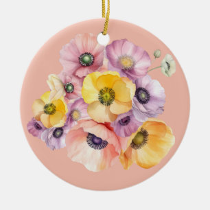 Ornamento De Cerâmica Burst of Anemones