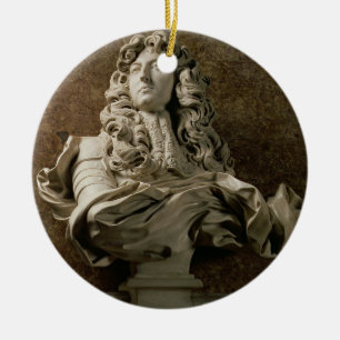 Ornamento De Cerâmica Busto do retrato de Louis XIV (1638-1715), 1665,