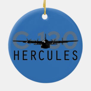 Ornamento De Cerâmica C-130 Hercules