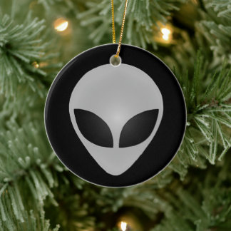 Ornamento De Cerâmica Cabeça de alienígena