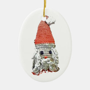 Ornamento De Cerâmica Cabeça de Boneca do Papai Noel Encontrada