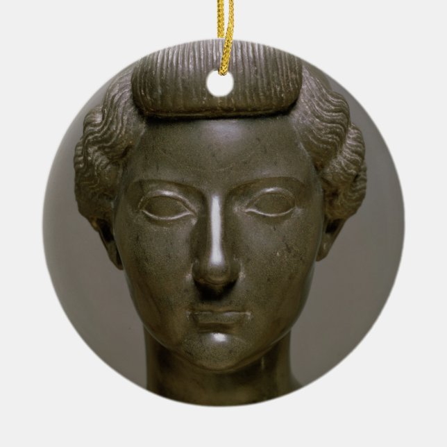 Ornamento De Cerâmica Cabeça de Livia Drusilla (ANÚNCIO 56 BC-29) (Frente)