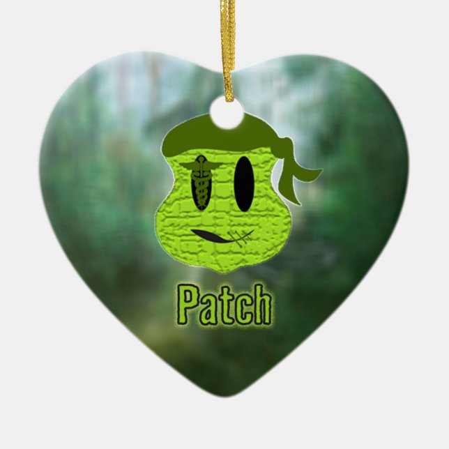 Ornamento De Cerâmica Cabeças Voodoo ~ Pântano (Frente)