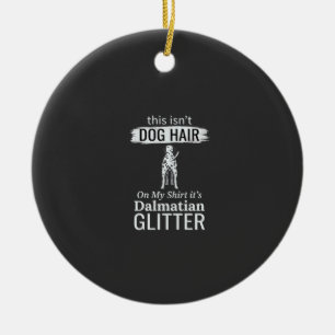 Ornamento De Cerâmica Cabelo de Cachorro Dálmata Brilho Pet Divertido