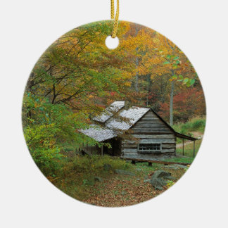 Ornamento De Cerâmica Cabine Ains Tennessee da herdade do parque
