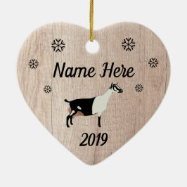 Ornamento De Cerâmica Cabra De Leite Russo Personalizada Cou Blanc