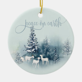 Ornamento De Cerâmica Cabras Mágicas de Madeira