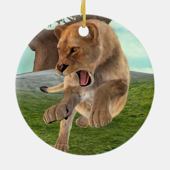 Ornamento De Cerâmica Caça à ionidade (Traseira)