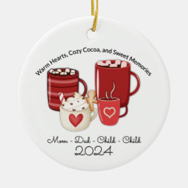 Ornamento De Cerâmica Cacau para Quatro