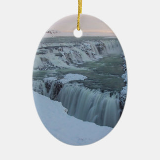 Ornamento De Cerâmica Cachoeira de Gullfoss em Islândia