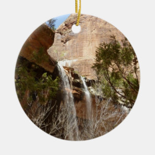 Ornamento De Cerâmica Cachoeira do Emerald Pool I do Zion National Park