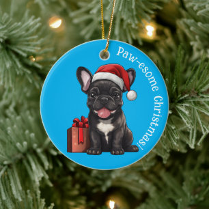 Ornamento De Cerâmica 😍Cachorrinho francês doce e incrível
