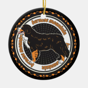 Ornamento De Cerâmica Cachorro ao largo Bernese Mountain Dog