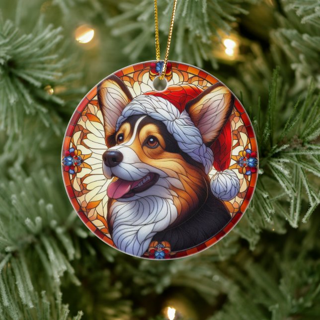 Ornamento De Cerâmica Cachorro Cachorro (Árvore)