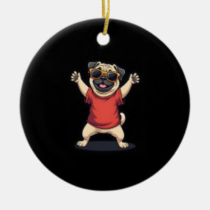 Ornamento De Cerâmica Cachorro Cachorro Cachorro Dançarino Engraçado Eng