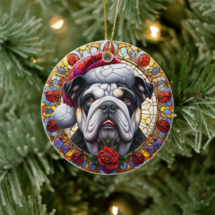 Ornamento De Cerâmica Cachorro Cachorro Inglês Bonito