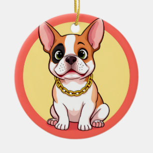 Ornamento De Cerâmica Cachorro de Desenho Animado Adorável