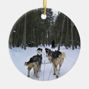 Ornamento De Cerâmica Cachorro Dormindo em Quebec, Canadá