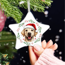 Cachorro Labrador de Natal Personalizado