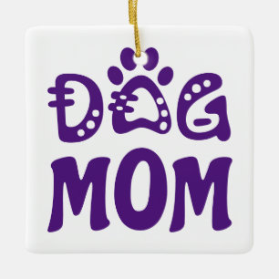 Ornamento De Cerâmica Cachorro Mãe