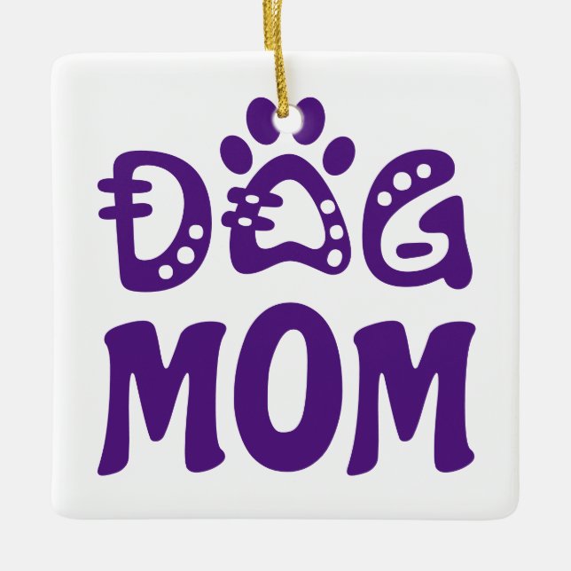 Ornamento De Cerâmica Cachorro Mãe (Frente)