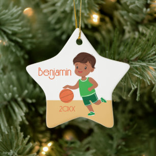 Ornamento De Cerâmica Cachorro Negro Bastão Personalizado Natal C