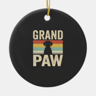 Ornamento De Cerâmica Cachorro Retro Vintage Grand Paw